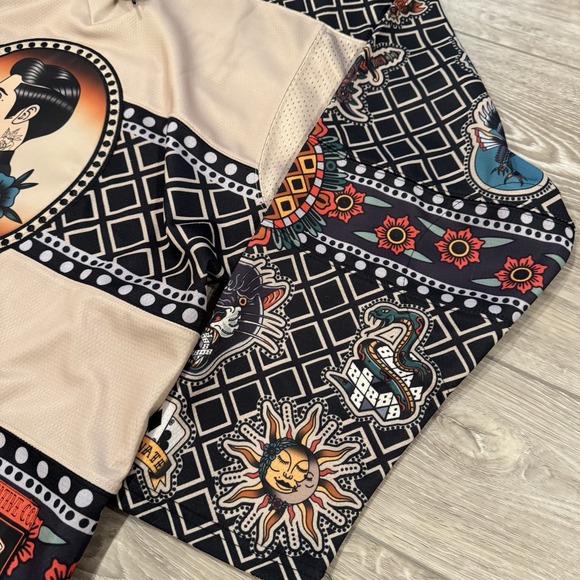 Elev808 Designs Festival Hockey Jersey Medium Tattoo Art Rave Streetwear - Picture 3 of 5